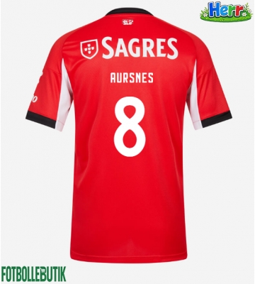 Benfica Fredrik Aursnes #8 Hemmatröja 2025-26 Kortärmad